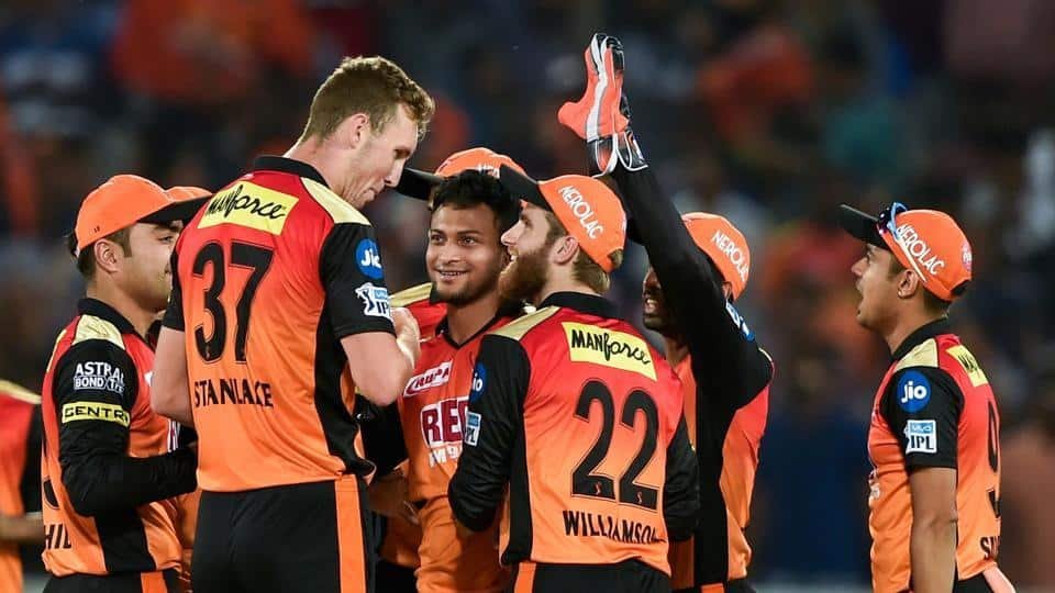 Who will win today Sunrisers Hyderabad vs Royal Challengers Bangalore 3rd t20 IPL match prediction? 3 Sunrisers Hyderabad celebration