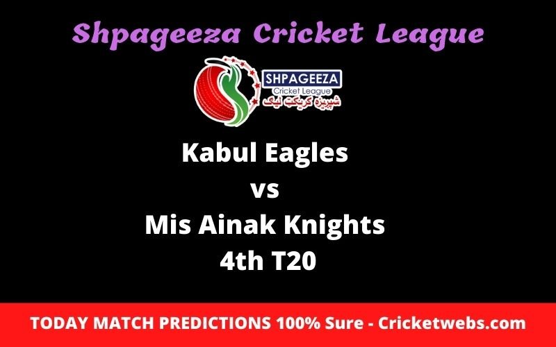 Who Will Win-Kabul Eagles vs Mis Ainak Knights-4th T20-SCL Prediction 1 Who Will Win-Kabul Eagles vs Mis Ainak Knights-4th T20-SCL Prediction